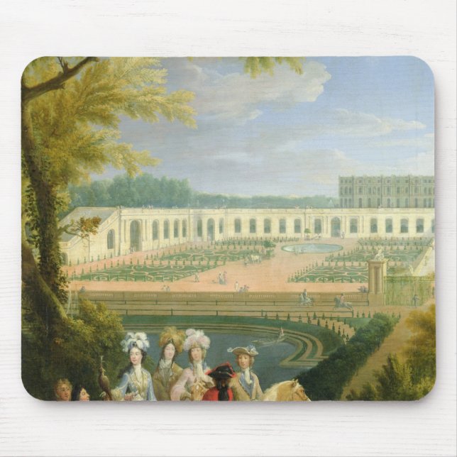 Ansicht des Orangerie in Versailles, nach 1697 Mousepad (Vorne)