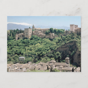 Ansicht des Palastes des Alhambras Postkarte