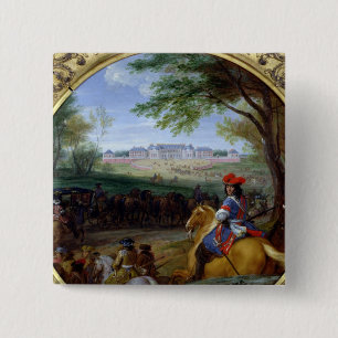 Ansicht des Palastes von Versailles im Jahre 1669 Button