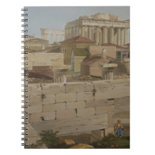 Ansicht des Parthenons vom Propylaea, Platte 7 Notizblock