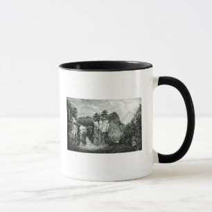 Ansicht des Passaic Fluss-Wasserfalls, New-Jersey Tasse