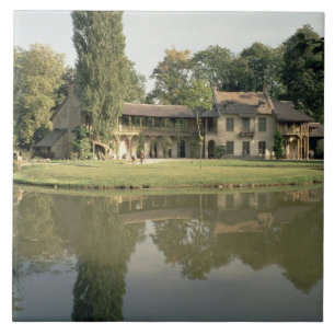 Ansicht des Petit Hameau, 1782-85 (Foto) Fliese
