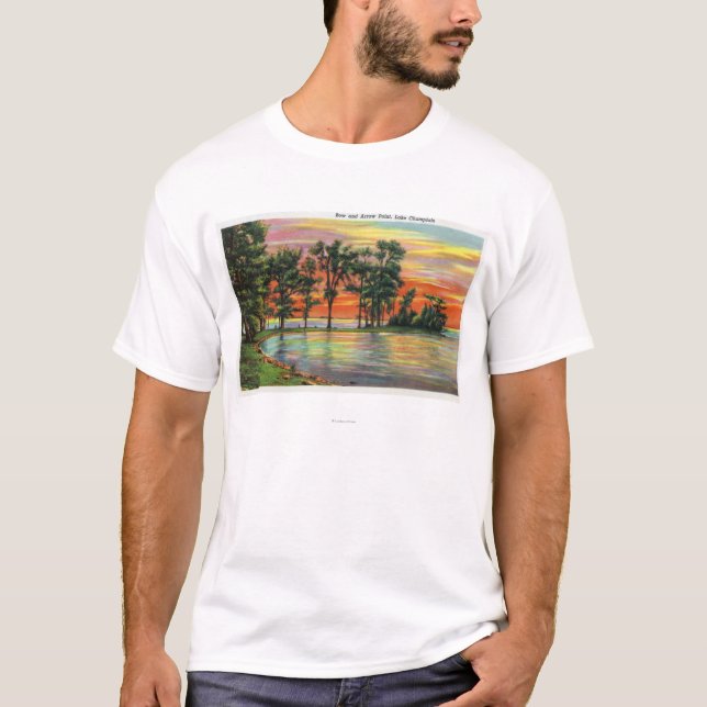 Ansicht des Pfeil und Bogen-Punktes T-Shirt (Vorderseite)
