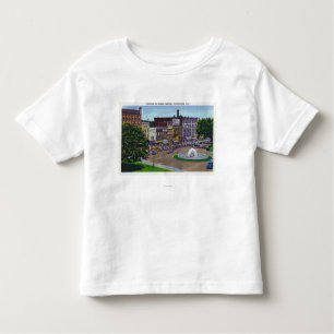 Ansicht des Platz-Brunnens Kleinkind T-shirt