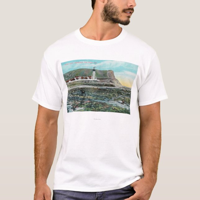 Ansicht des Point Loma LighthouseSan Diego, CA T-Shirt (Vorderseite)
