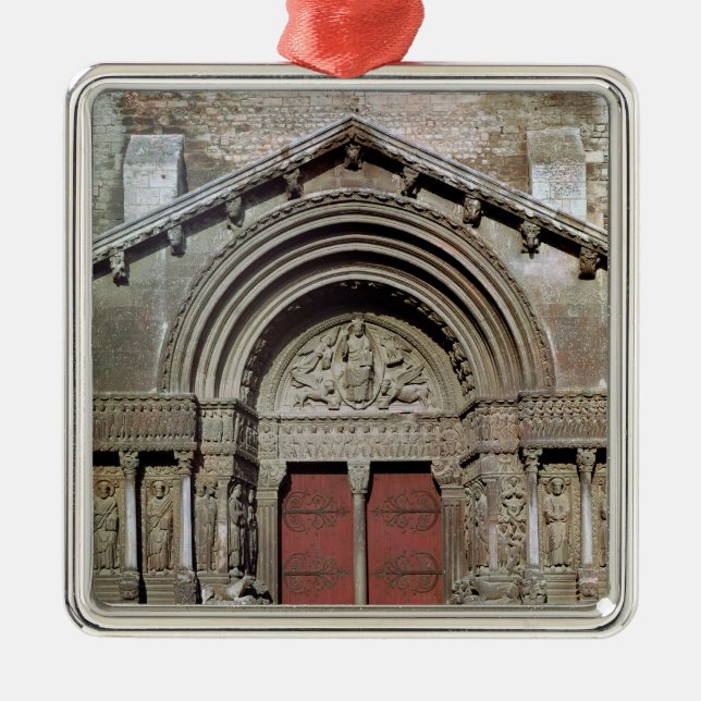 Ansicht des Portals Silbernes Ornament (Vorne)