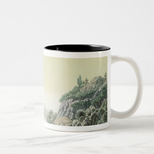 Ansicht des Potomacs nahe Mount Vernon (colou Zweifarbige Tasse (Rechts)
