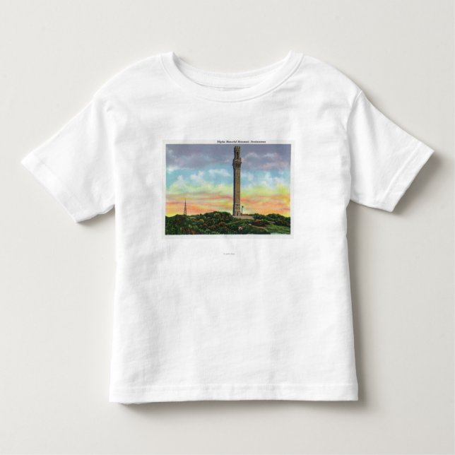 Ansicht des Provincetown Pilger-Denkmal-Monuments Kleinkind T-shirt (Vorderseite)