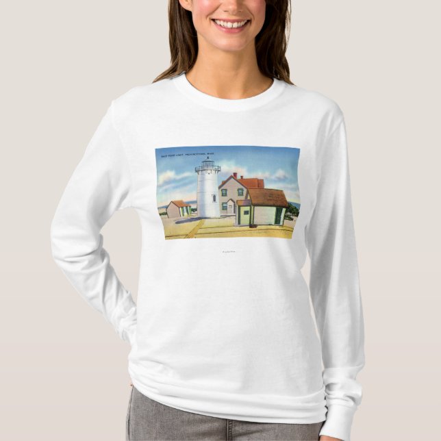 Ansicht des Rennen-Punkt-Leuchtturmes T-Shirt (Vorderseite)