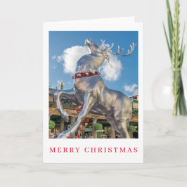Ansicht des Rentiermodells Weihnachtskarte Feiertagskarte