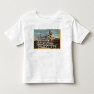 Ansicht des Rundbauflügels am Auftrag-Gasthaus Kleinkind T-shirt
