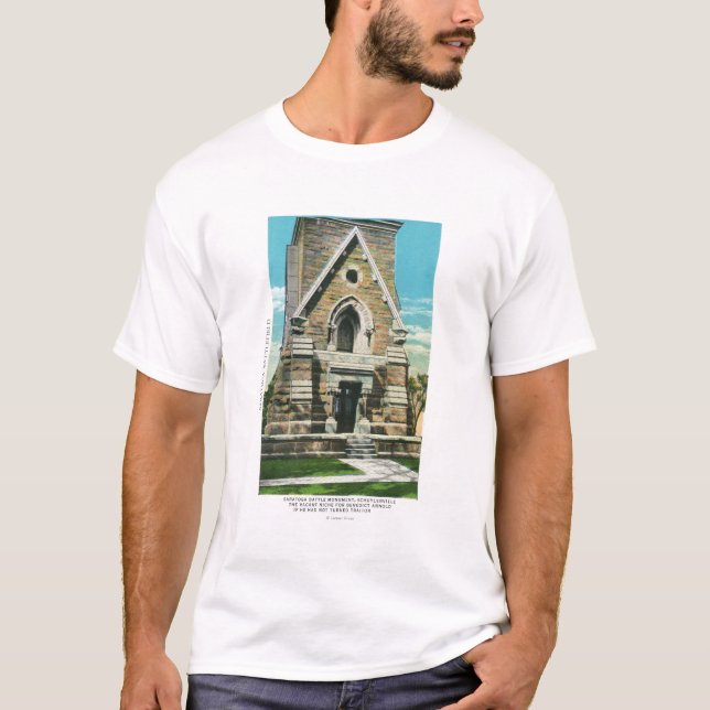 Ansicht des Saratoga Kampf-Monuments T-Shirt (Vorderseite)