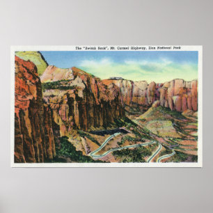 Ansicht des Schalters zurück, das Poster