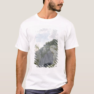 Ansicht des Schlosses und der Höhle bei Castelton T-Shirt