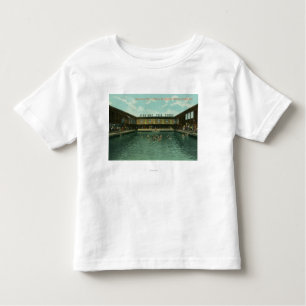 Ansicht des Schwimmen-Behälters Kleinkind T-shirt