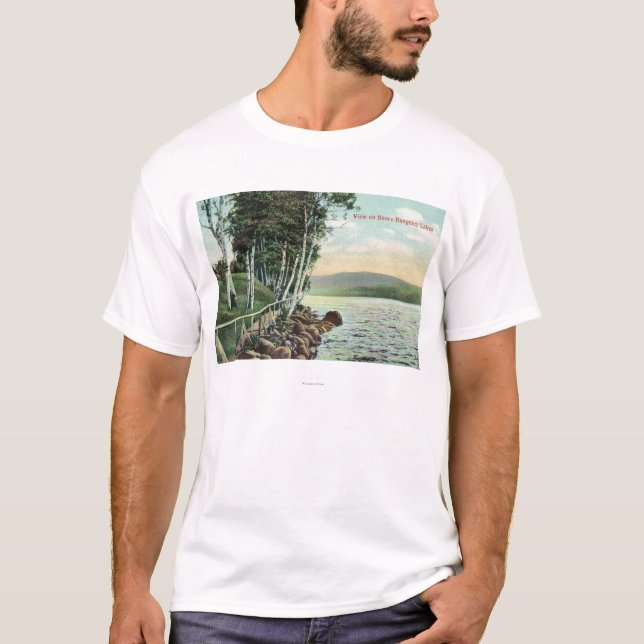 Ansicht des See-Ufers T-Shirt (Vorderseite)