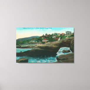 Ansicht des Sphinx-Kopfes CaveLa Jolla, CA Leinwanddruck