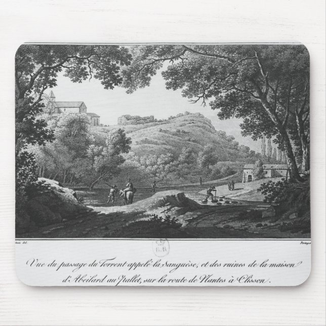 Ansicht des Stromes bekannt als La Sanguese Mousepad (Vorne)