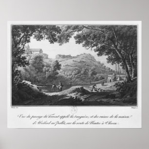 Ansicht des Stromes bekannt als La Sanguese Poster