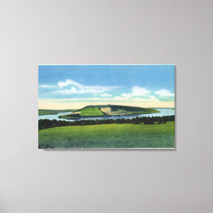 Ansicht des Täuschungs-Punktes nahe Penn Yan Leinwanddruck