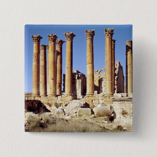 Ansicht des Tempel der Artemiss, errichtete Button (Vorderseite)