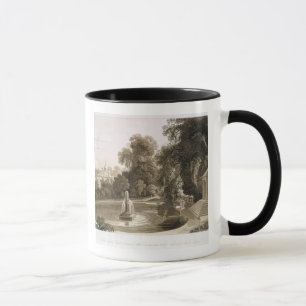 Ansicht des Tempels von Suryah und des Brunnens Tasse