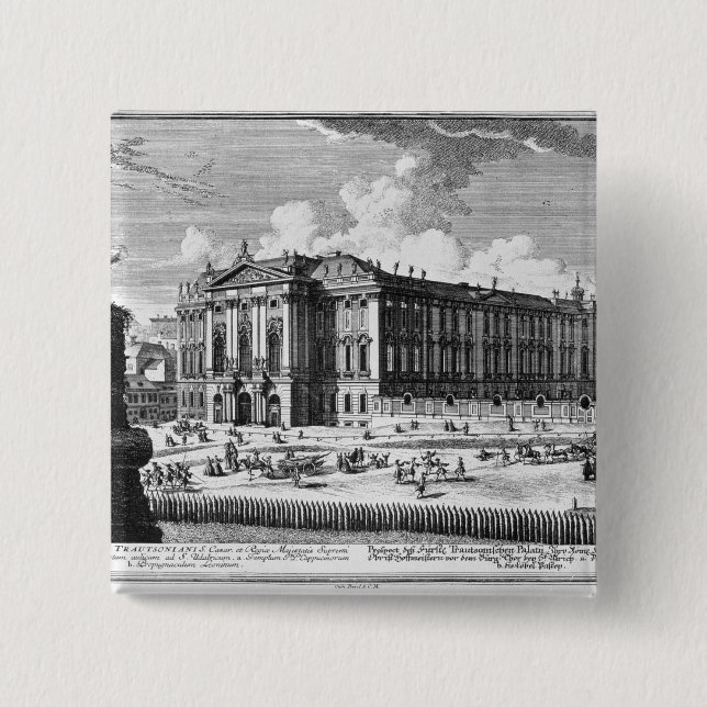 Ansicht des Trautson Palastes errichtet für Button (Vorderseite)