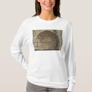 Ansicht des Tympanum, der Madonna darstellt T-Shirt