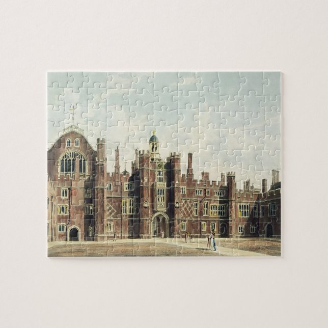 Ansicht des Vierecks am Hampton Court-Palast für Puzzle (Horizontal)