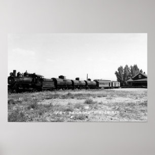 Ansicht des Virginias u. des Truckee Poster