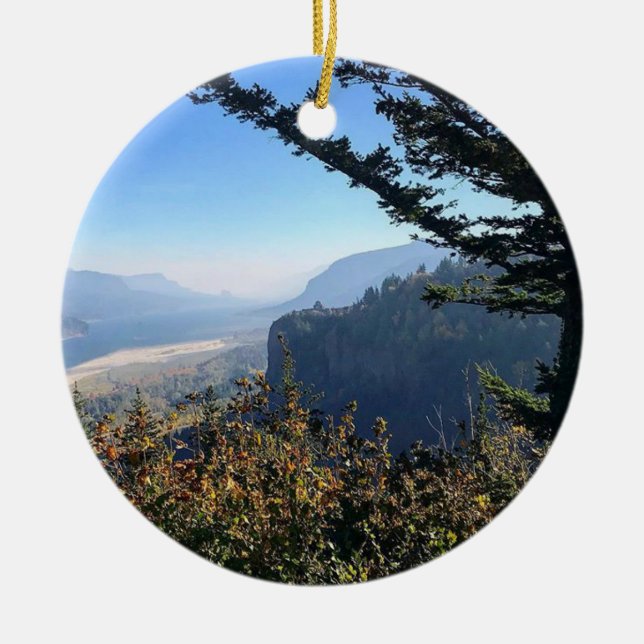 Ansicht des Vista House Keramik Ornament (Vorne)