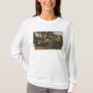 Ansicht des vorderen Auftrag-Gartens T-Shirt