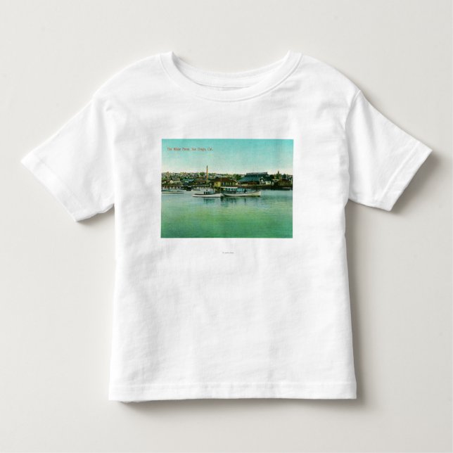 Ansicht des Wassers FrontSan Diego, CA Kleinkind T-shirt (Vorderseite)
