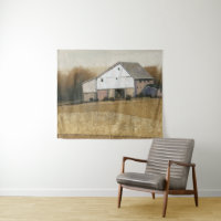 Ansicht des weißen Stalls