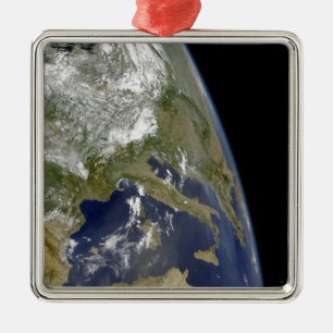 Ansicht des Westerns Mittelmeer Silbernes Ornament