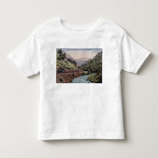 Ansicht des Zugs Yosemite-Tal kommend Kleinkind T-shirt (Vorderseite)