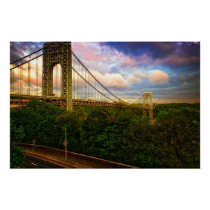 Ansicht, die - West von Manhattan Süd schaut Poster