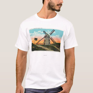 Ansicht einer alten Windmühle T-Shirt