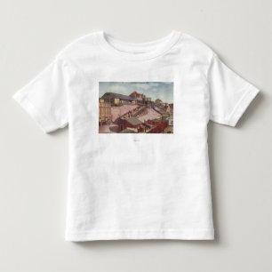 Ansicht einer Boot Landung und des Pavillion Kleinkind T-shirt