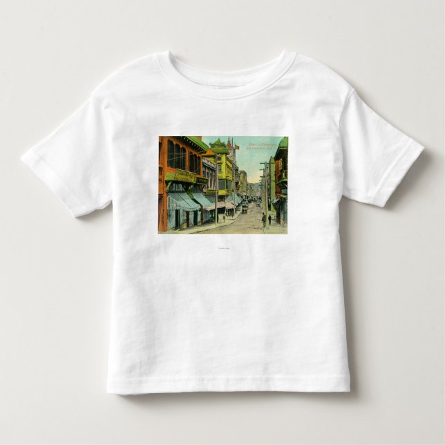 Ansicht einer Chinatown-Straße Kleinkind T-shirt (Vorderseite)