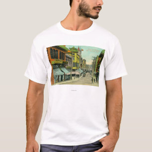 Ansicht einer Chinatown-Straße T-Shirt