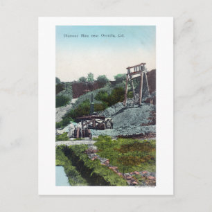 Ansicht einer Diamond MineOroville, CA Postkarte