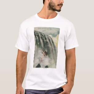 Ansicht einer Frau in den Fällen T-Shirt