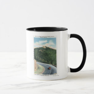 Ansicht einer Haarnadel-Kurve auf dem Tasse