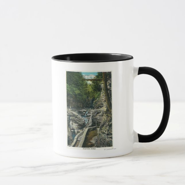 Ansicht einer Hängebrücke Tasse (Rechts)