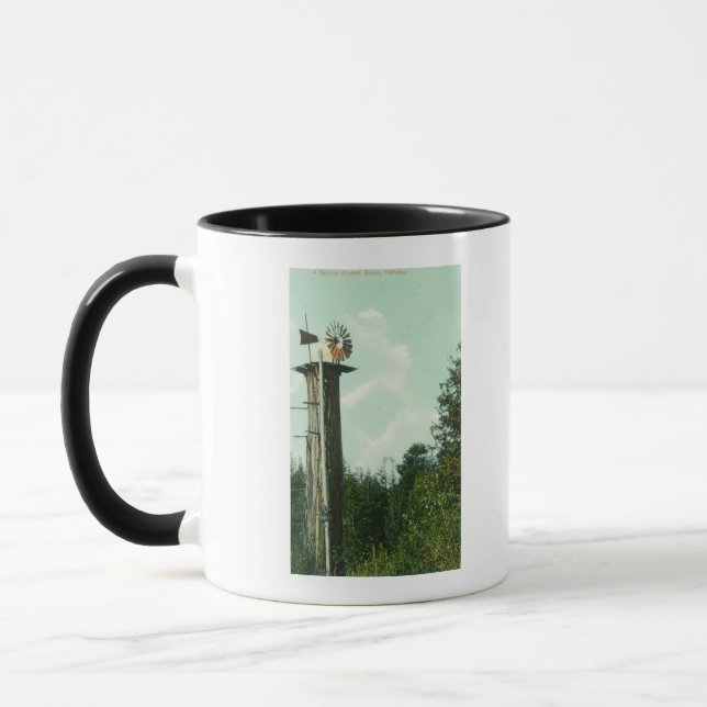Ansicht einer Sequoia Wind MillEureka, CA Tasse (Links)