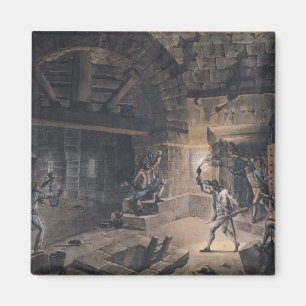 Ansicht einer Zelle in der Bastille Magnet