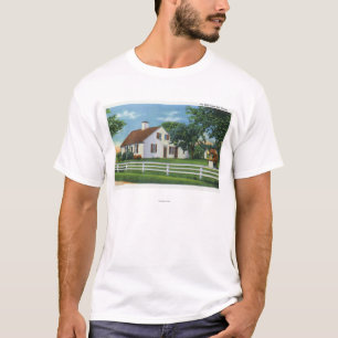 Ansicht eines alten Cape- CodZuhause T-Shirt