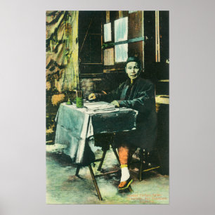 Ansicht eines chinesischen Fortune Tellers Poster