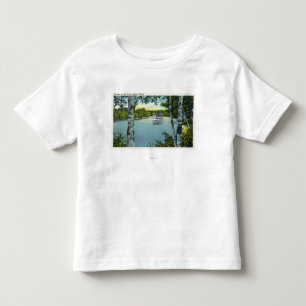 Ansicht eines Dampfers auf dem Songo Fluss Kleinkind T-shirt